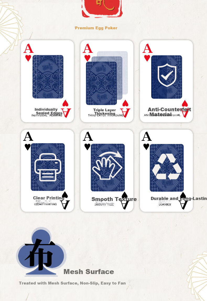 Yaoji Guandan Special Playing Cards Outdoor Camping Jin Yaoji High-Grade Landlord Guandan Game G002 Black 10 Packs 3