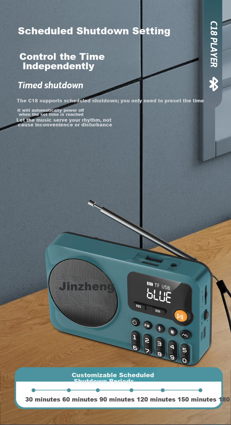 NINTAUS C38 Pure Radio, New Multi-Band Radio for Elderly, Mini Portable Small Full-Band Semiconductor Rechargeable Player, FM Tuner, Personal Radio for News 7