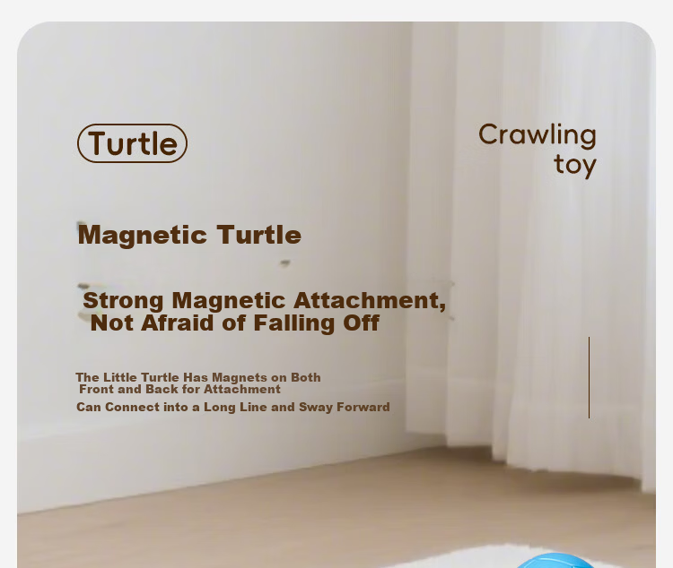 Aojia Baby Toy Crawling and Head Lifting Training 0-6 Months Learning to Crawl Guide for Children 0-1 Year Old Infant Large Turtle 7