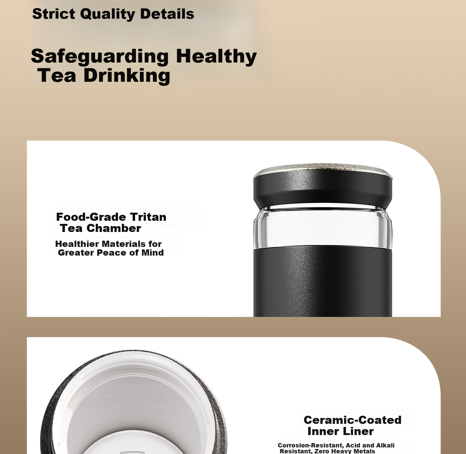 Eno Insulated Tumbler Tea Separation Ceramic Liner 2026 New Portable Men's Tea Brewing Cup 20