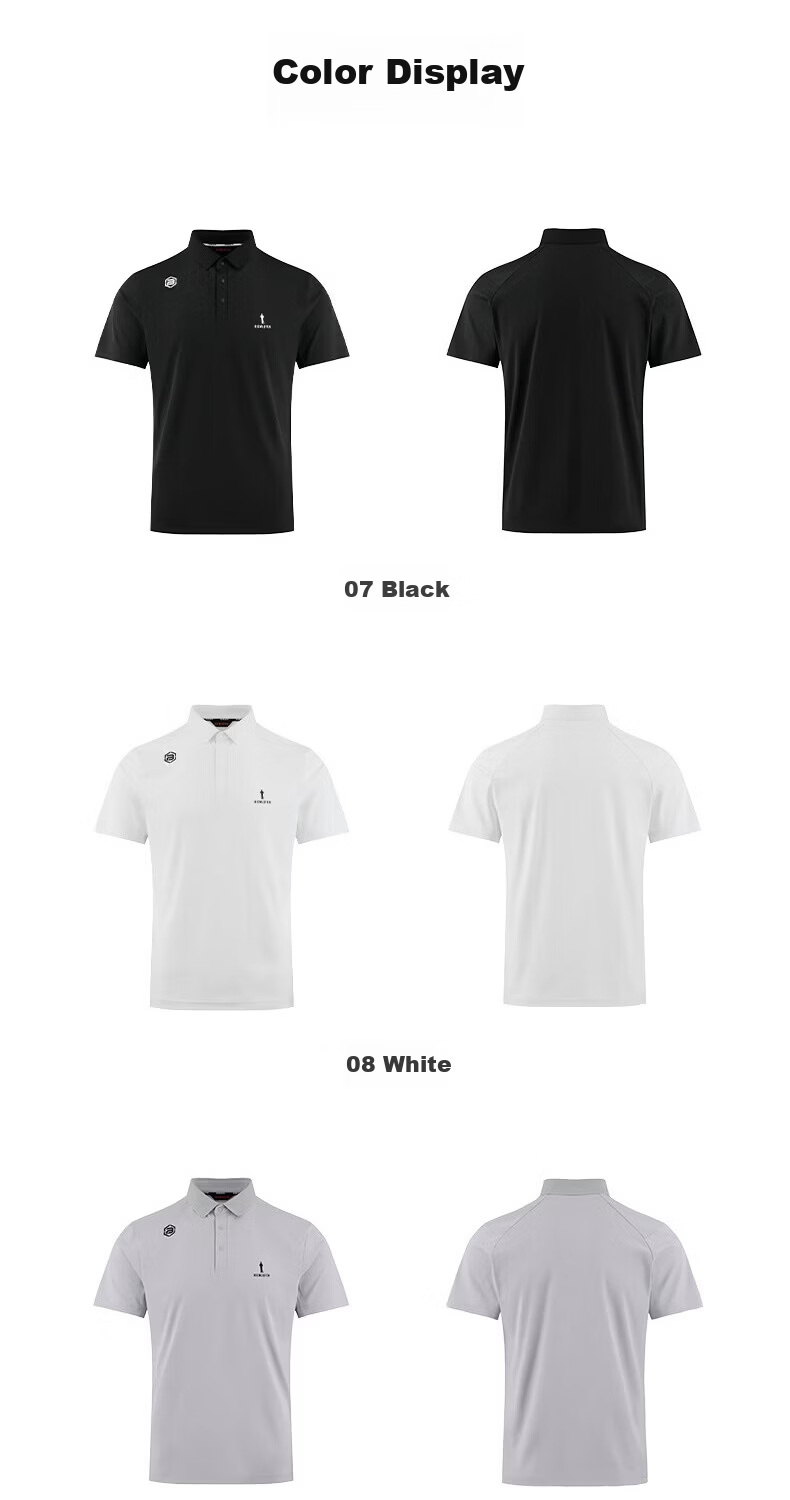 Biyinlefen Golf [UPF500+] 2026 Spring New Men's Sports Casual Stretch Comfortable Quick-Dry Moisture-Wicking Short Sleeve Polo Shirt 11