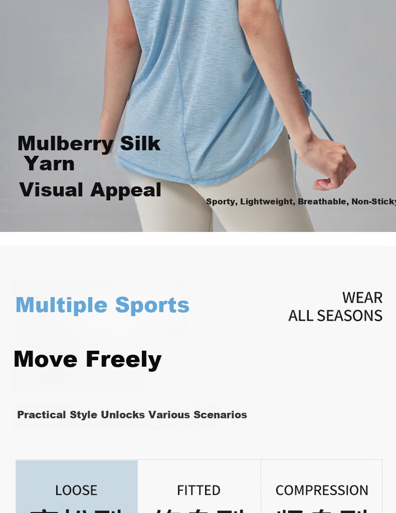Free Style Women's Summer Sports Pullover Quick-Dry Loose Breathable Drawstring Short Sleeve Pilates Yoga Top for Running and Fitness 9