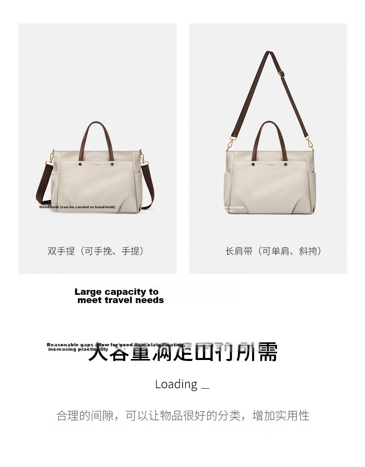 GOLF 14-inch Laptop Bag for Women Handheld Notebook Apple Huawei Shoulder Crossbody Business Briefcase for Travel and Commuting 22