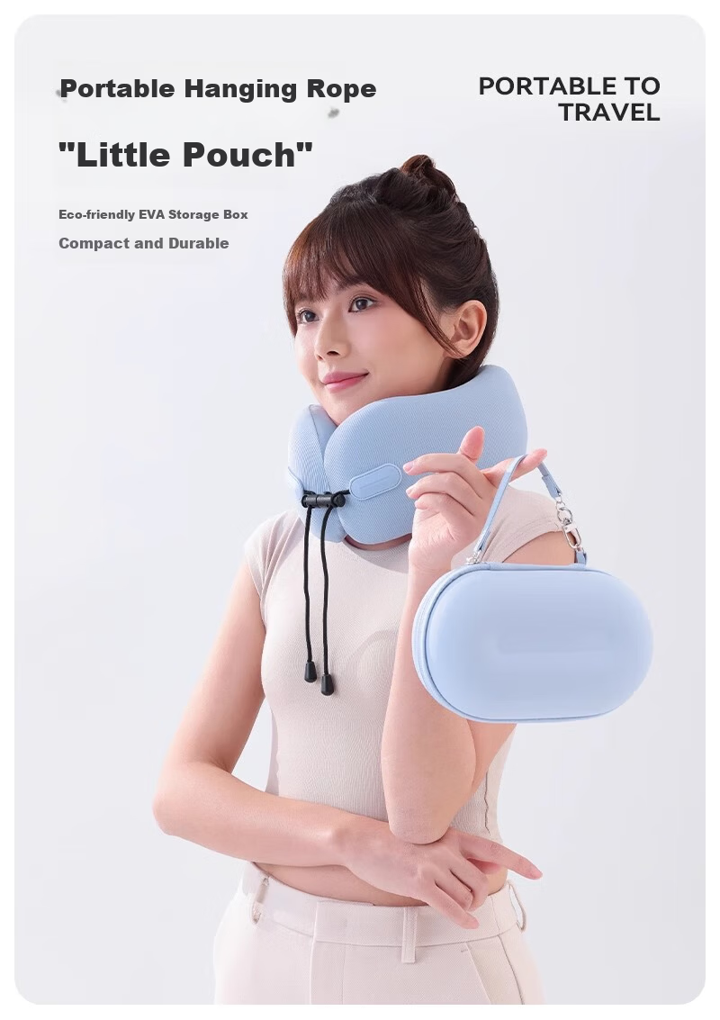Sleep Cave Small Lotus U-Shaped Neck Pillow Travel Pillow Airplane Neck Support Pillow Everythink Portable Neck Protection Sleep Aid 3