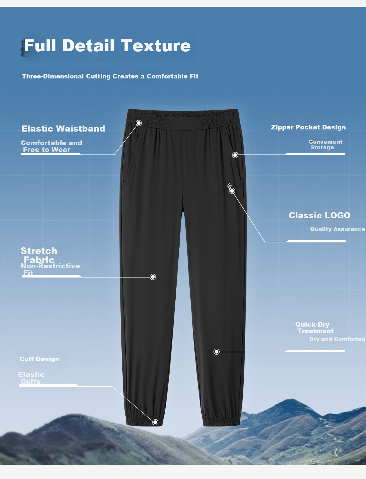 TOREAD Men's Quick-Dry Pants, Mall Same Style, Spring Summer Cooling, Sun Protection, Comfortable Outdoor Hiking Pants TAMMAN81556 4