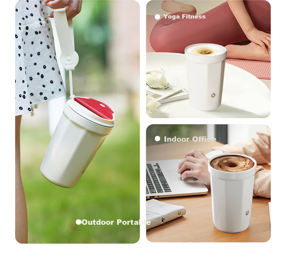 Zuanji Electric Stirring Cup Coffee Mug Rechargeable Magnetic Car Outdoor Ceramic Layer 5th Generation 520 Valentine's Day Gift 16