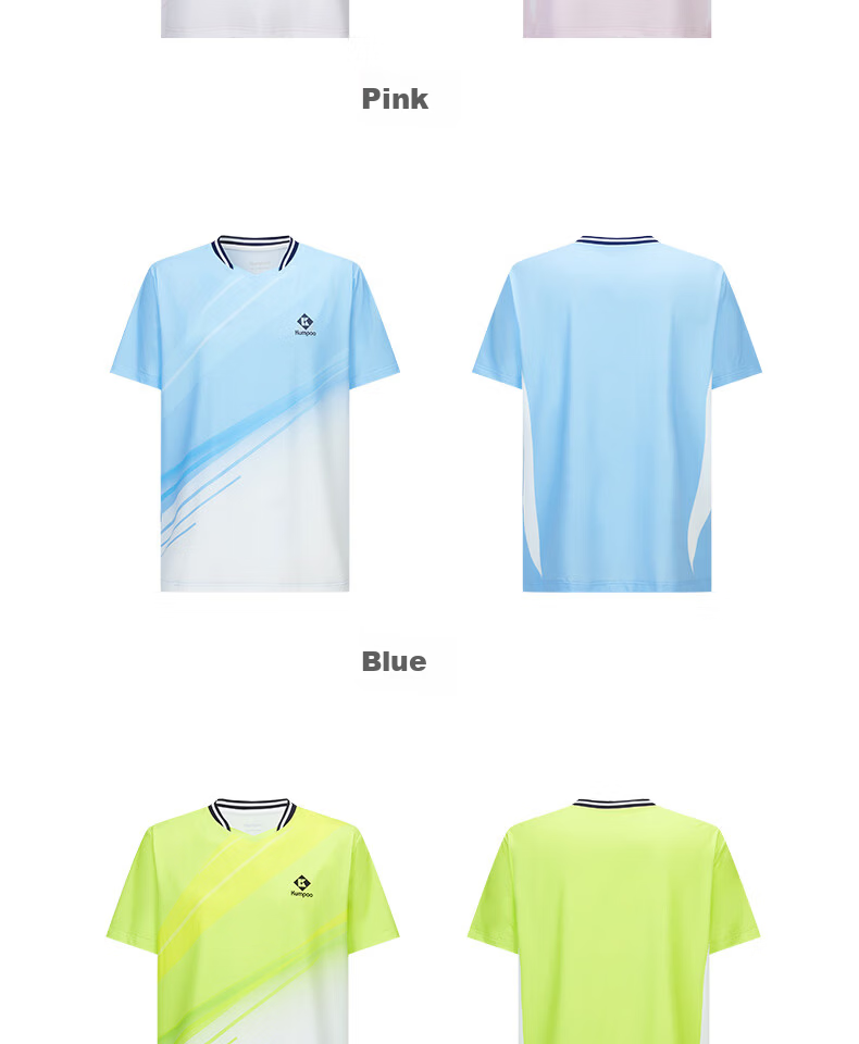 KUMPOO 26th Anniversary New Badminton Shirt Short Sleeve Comfortable Breathable K261W-1227 Women's Pink 3XL 20