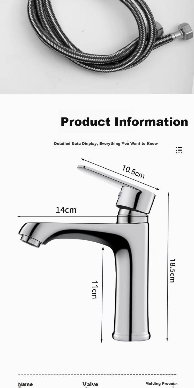 Del 28-Year Brand All-Copper Basin Faucet Gunmetal Universal Mechanical Arm Bathroom Washbasin MPLT-ZCM 13