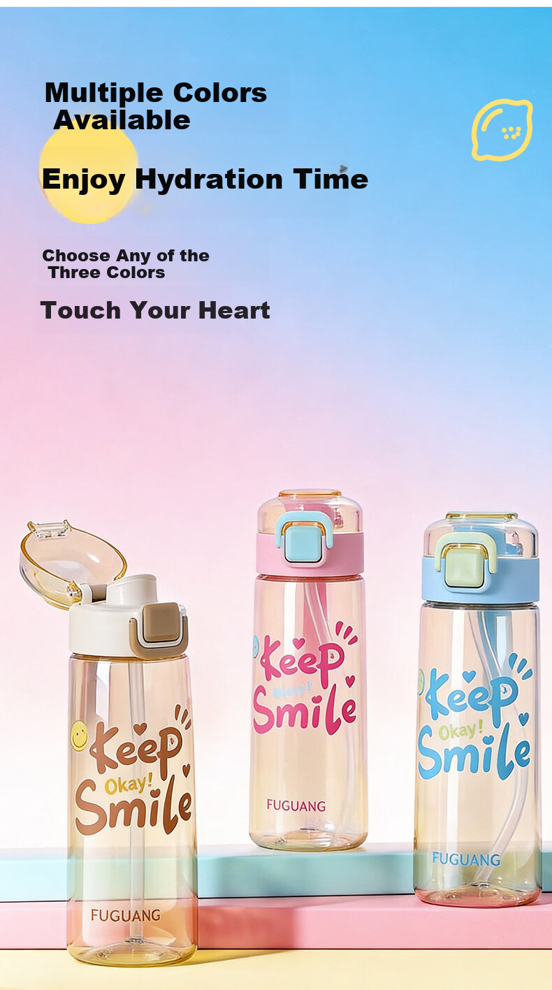 FGA Fugang PPSU Children's Straw Cup Unisex Summer Plastic Water Bottle Student High-Value Large Capacity Sports Water Bottle 10