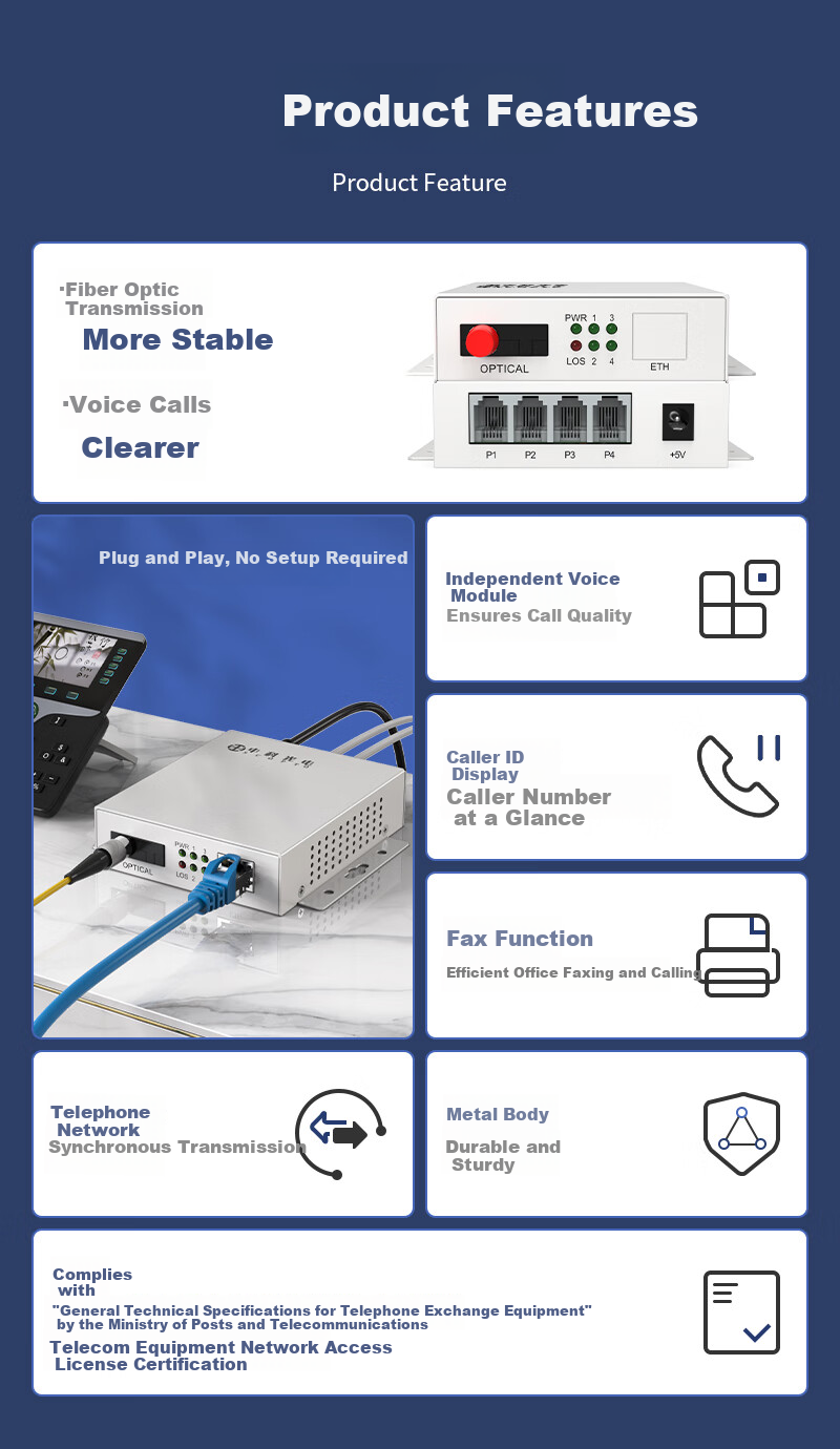 Zhongkeguangdian 1 Line Telephone Optical Terminal, PCM Voice Optical Terminal, Telephone Fiber Optic Transceiver, Telephone to Fiber Optic Extender, Converter with FC Interface One Pair, ZK-1P 2