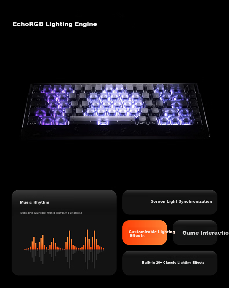 Pioneer ES68 Customizable Gaming Mechanical Keyboard with Magnetic Switches, Flagship Aluminum Alloy, Hot-Swappable Full Keys, Dual USB 3.0 Ports, 32K Polling Rate, Laptop Peripheral 13