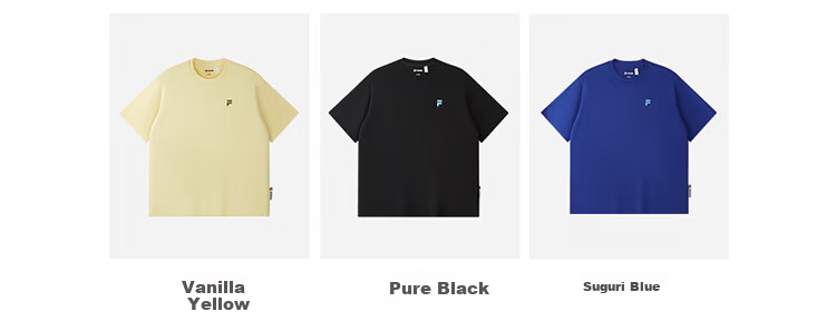 FILA FUSION Fashion Brand Zhang Hao Couple Knit Short Sleeve Shirt 2026 Spring Casual Loose Pure Cotton T-Shirt 17