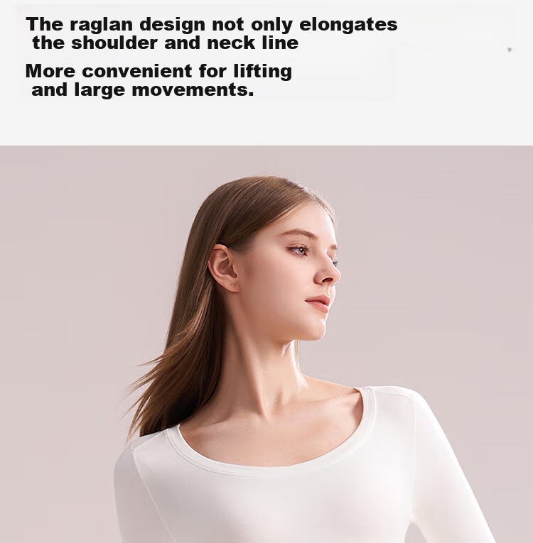 Ordifen Women's Thermal Underwear Set Fleece-Lined Thickened High-Waist Body Shaping Winter Autumn Long Johns Set 12