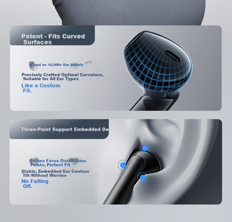 Linklike [Harmen Tuning | Surround Subwoofer] Bluetooth Earphones Semi-In 2026 New Model, Ultra-Long Battery Life, Wireless, for Men And Women, Comfortable for Long-Wear Use 15