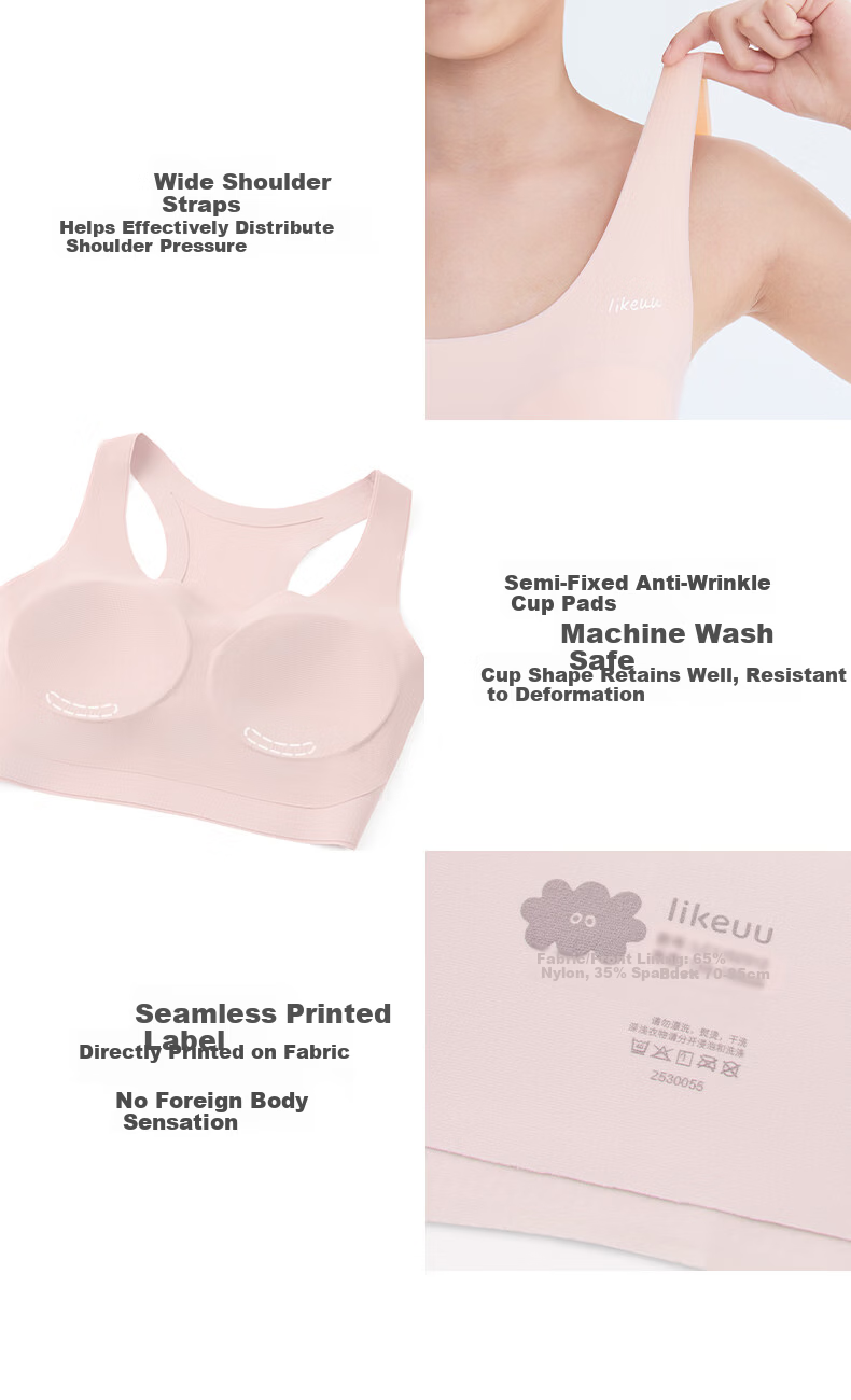 Like UU, Girls' Physical Education Sports Bra, Girls' Puberty Underwear, Children's Underwear, Student Middle School Vest-Style Girls' Brassiere 17
