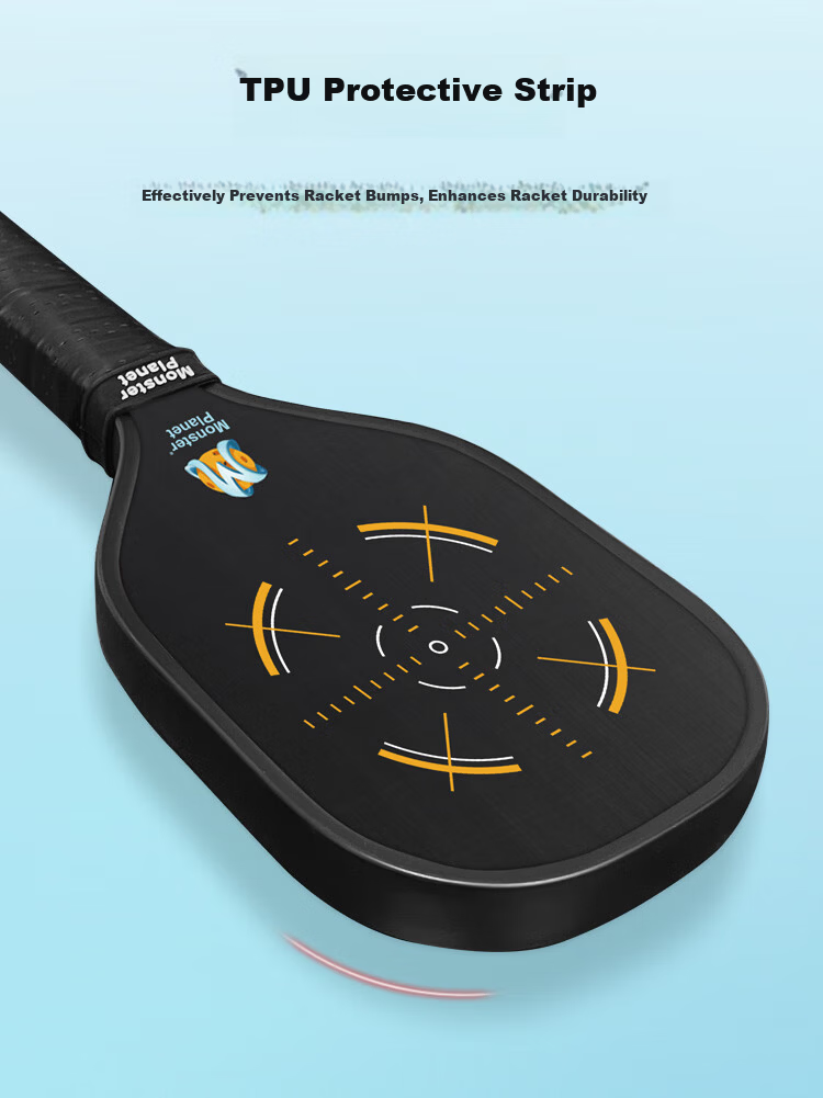 Monsterplanet Pickleball Paddle T700 Fabric Carbon Fiber Professional Training Paddle 7