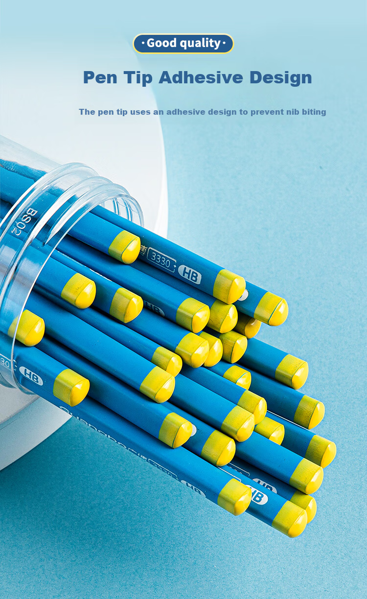 GuangBo 30-Pack Triangular Hole Pencil for Primary School Children Posture Correction Stationery H05725 4