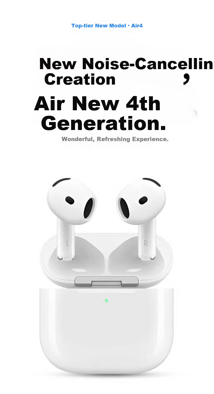 AKONIA [Million-Selling | Proactively Noise-Cancelling Air 4th Generation] Wireless Bluetooth Earphones Compatible with Apple 2026 Latest Model Semi-In Huaqiangbei Earphones IPhone17ios16 2