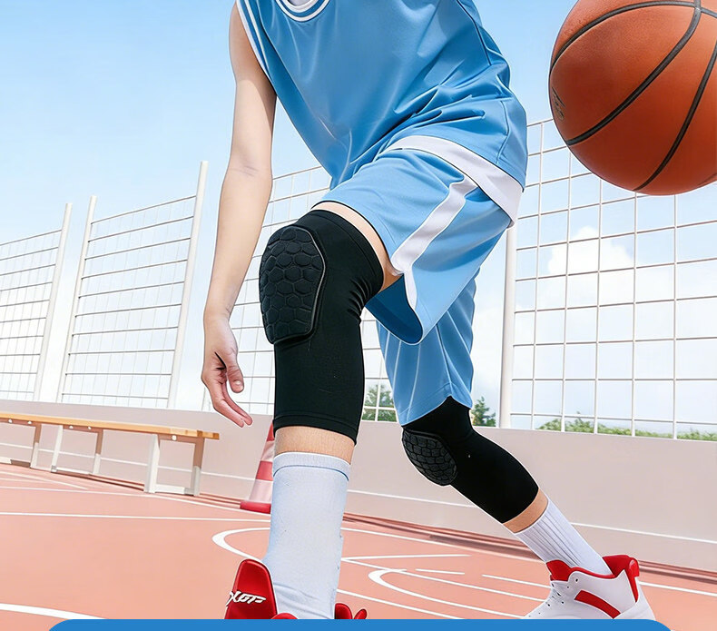 LI-NING Kids Sports Knee Pads Professional Protective Basketball Honeycomb Impact Resistant Knee Guards Patella Running Anti-Fall Leg Protection 3