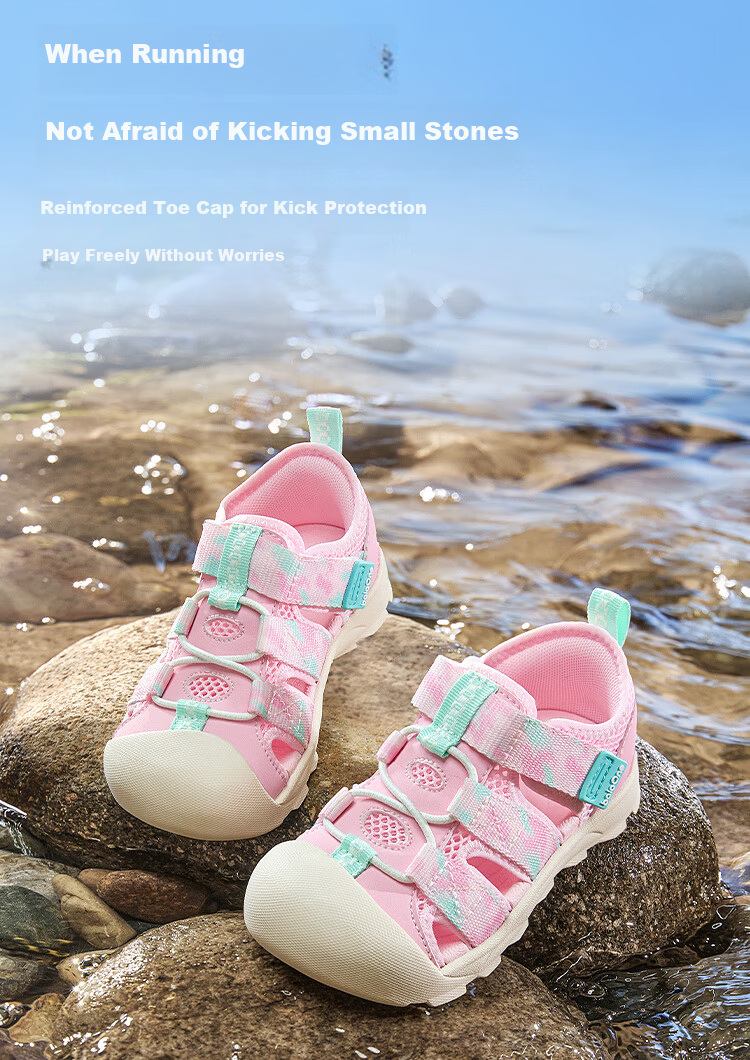 BALABALA Children's Walking Shoes, Boys And Girls Sandals, 2026 Summer New Sports Shoes, Closed-Toe Anti-Collision, Dual-Use for Land And Water, Non-Slip 7