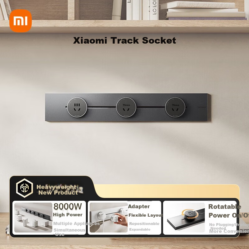 Xiaomi Lightweight Track Socket Compatible with Smart Adapter 50CM SetăNew Arrivală