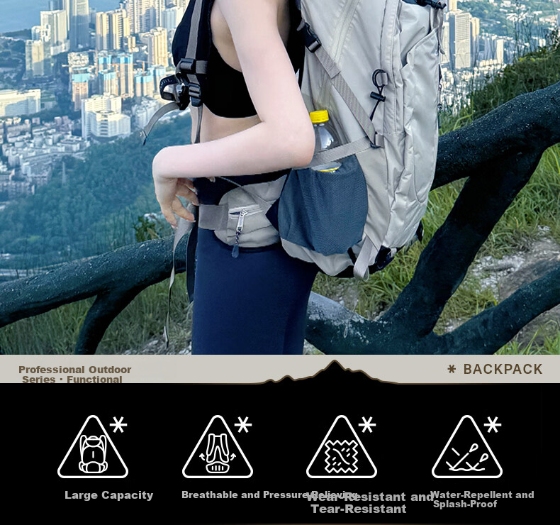CAMEL Outdoor Professional Mountaineering Backpack Men Sports Travel Large Capacity Double Shoulder Bag Women Hiking Climbing School Bag J111F 1
