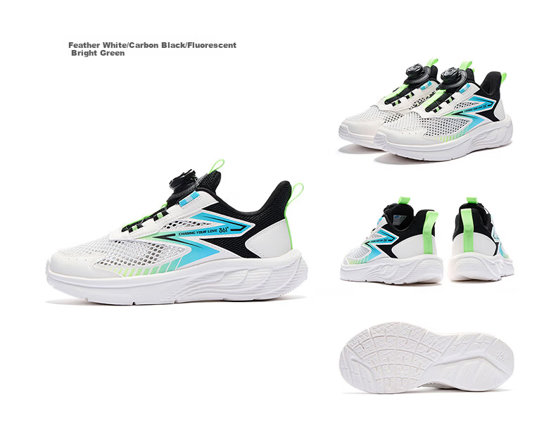 361° Kids Sports Shoes 26 Summer Boys Girls Breathable Lightweight Cushioned Running Shoes Purple Size 31 20
