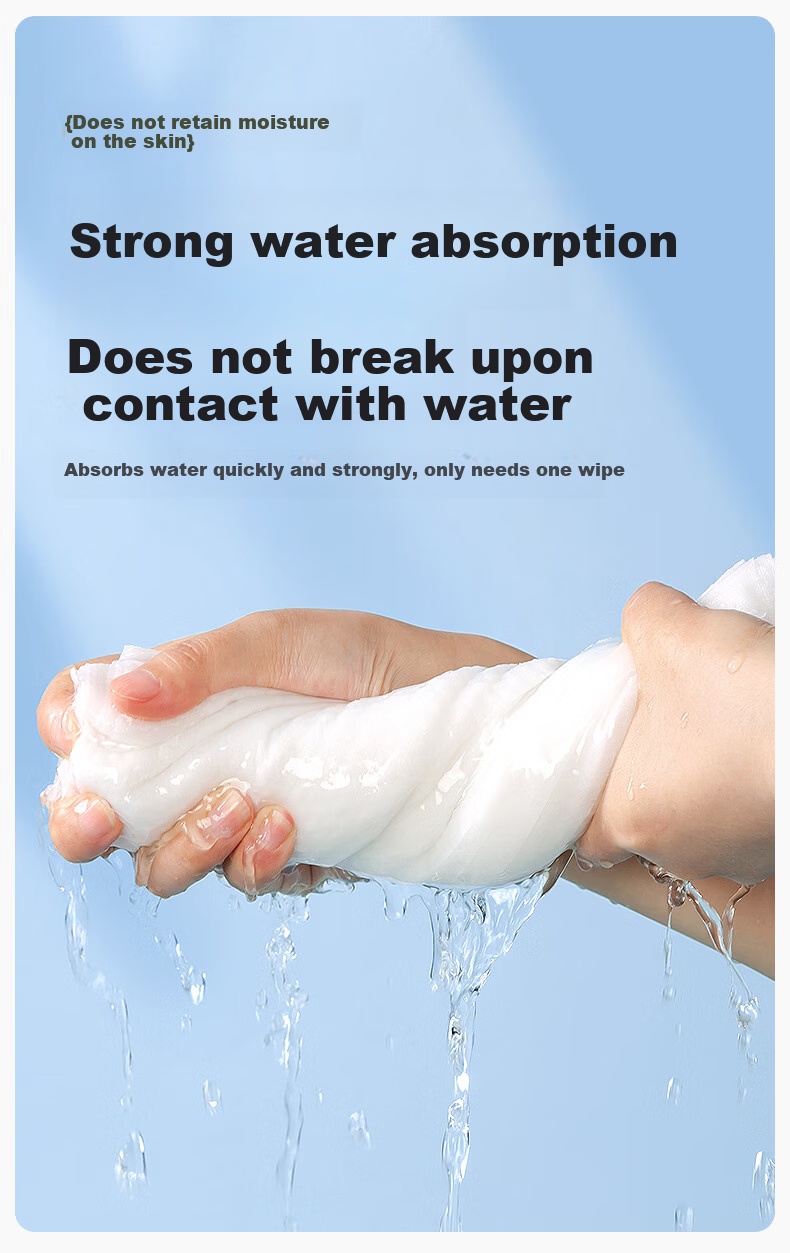 Beianshi Disposable Thickened Household Foot Wiping Towels Lazy Hanging Pearl Cotton Foot Wiping Paper Towels 160 Sheets 4