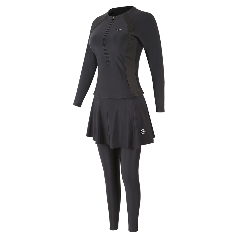 ERKE Women's Long Sleeve Long Pants Swimsuit Jellyfish Suit Sun Protection Slimming Conservative Surfing Diving Swimming Set