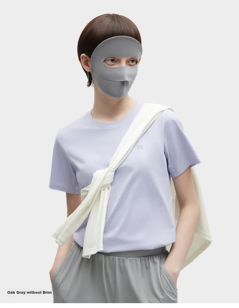 Jiao Nei Liang Pi 502UV Women's Sunscreen Mask with Brim Full Face Protective Shield UV Protection Sunshade Face Bikini New Model 15