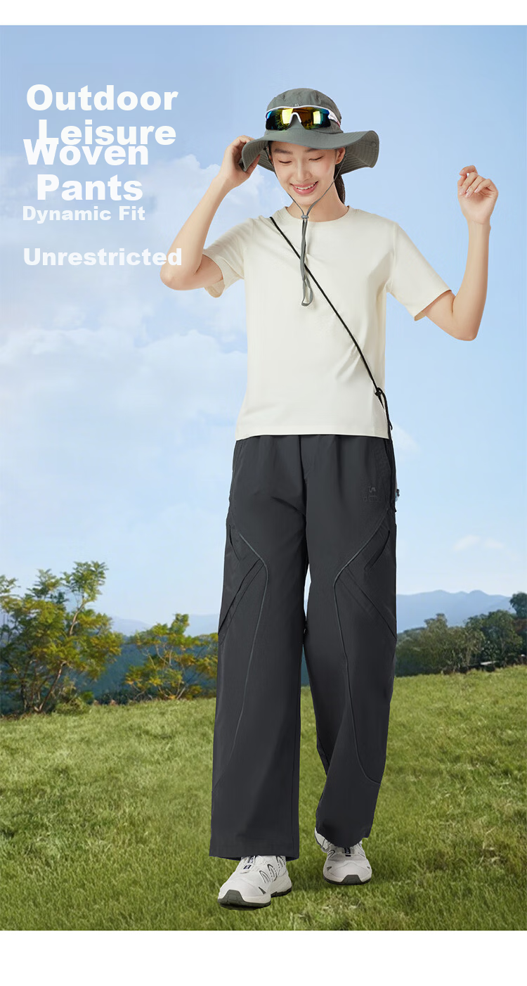 CAMEL [Wang Junkai Edition] Outdoor Casual Pants for Women 2026 Spring New Breathable Straight-Leg Casual Pants for Men 5028 3