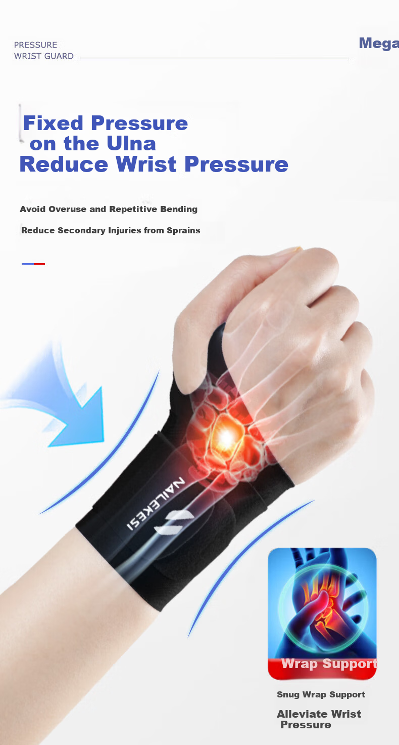 NAILEKESI N TFCC Tendonitis Wrist Brace Sprain Support Sports Badminton Gaming Medical Summer Wrist Guard 2