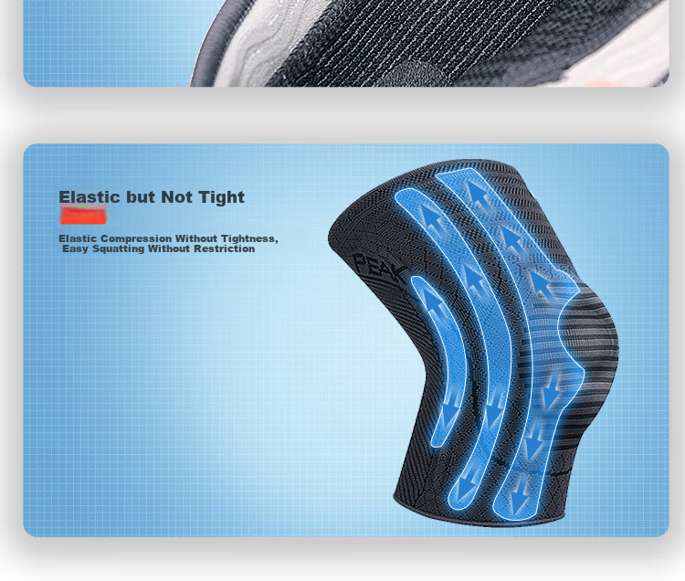 Peak Knee Brace Sports Running Basketball Football Badminton Cycling Mountaineering Fitness Patella Strap Men's Protective Gear Pink M 6