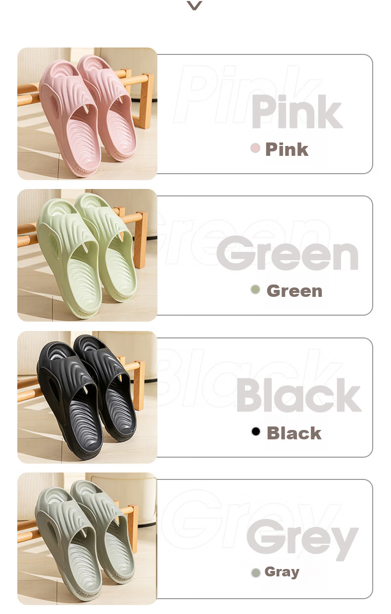 Letuo Men's Summer Home Thick-Soled Couple Bathroom Soft Sole Slippers with Cloud-Like Comfort 3
