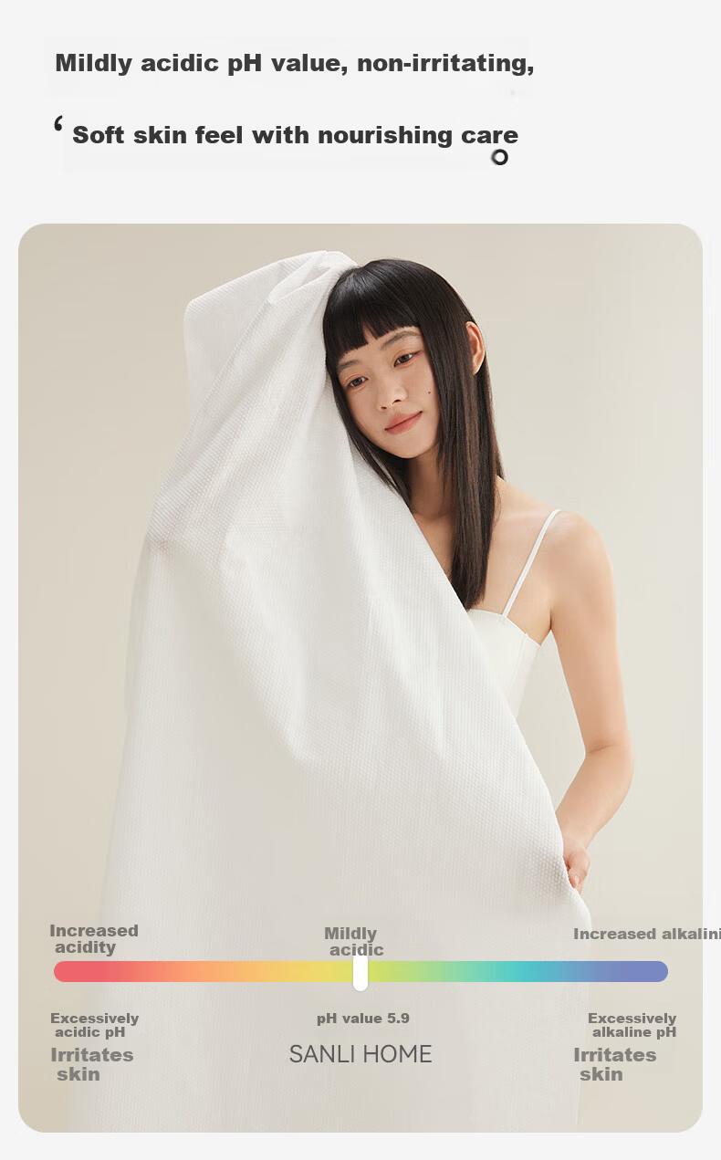 Sanli 7A Antibacterial Disposable Bath Towels Travel Thickened Large Size Hotel Portable Supplies 3 Pieces 10