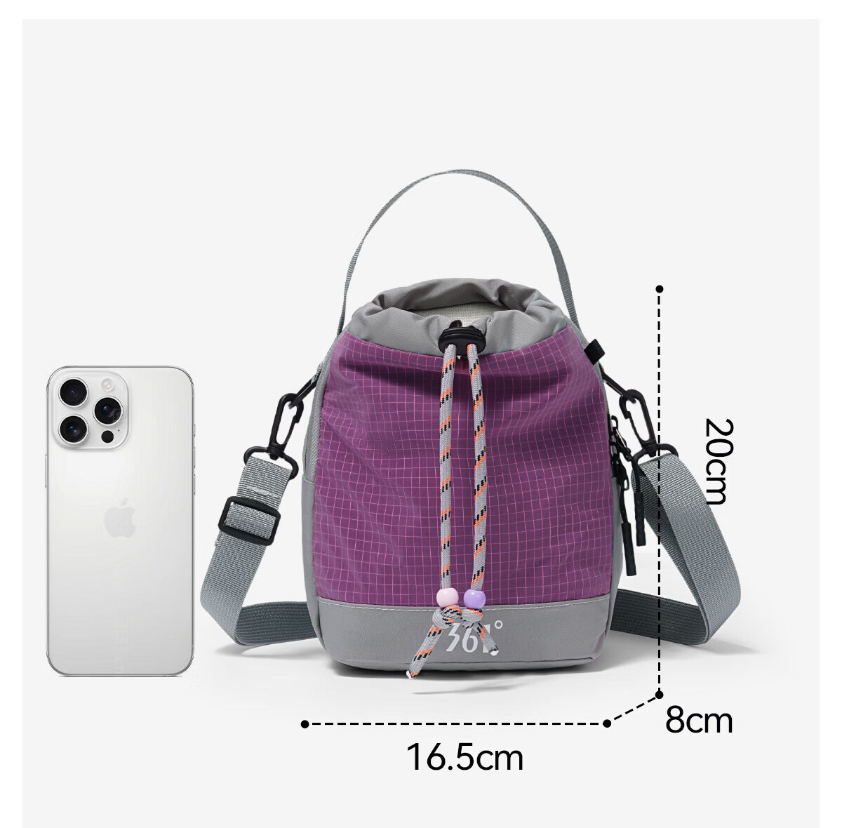 361° Women's Lightweight Outdoor Multifunctional Crossbody Shoulder Bag Phone Bag Portable Lightweight Water Bottle Holder Bag 27