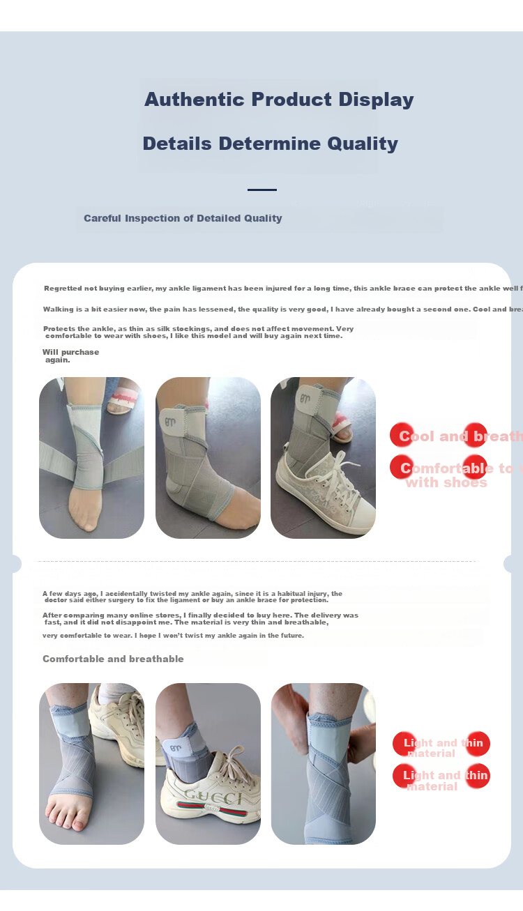 BM Medical Ankle Brace Ligament Injury Anti-Sprain Recovery Tendonitis Foot Ankle Joint Support 3