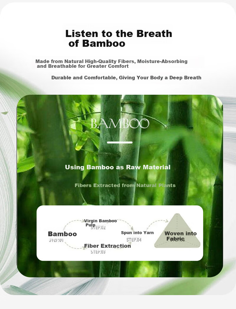 Bamboo 100 Antibacterial Pure Bamboo Fiber Towels, 4 Thickened Adult Absorbent Face and Hair Drying Towels, 34*76cm 4