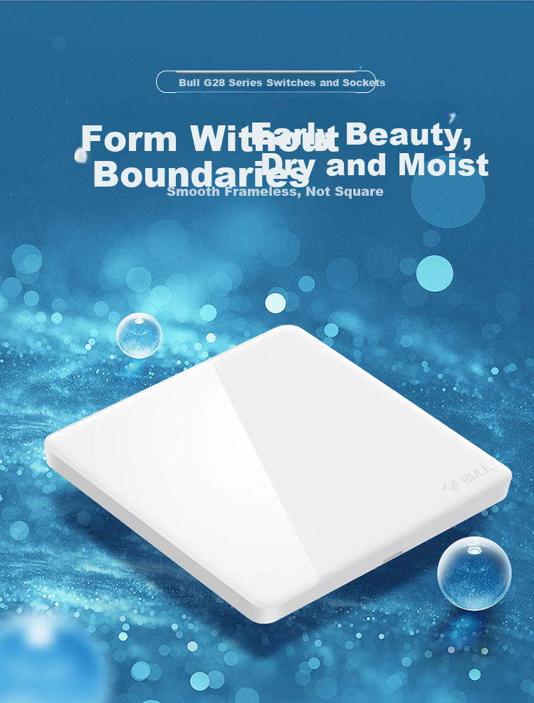 BULL G28 Series Blank Panel White 86 Type Panel G28B101 Pearl White Concealed Installation 1