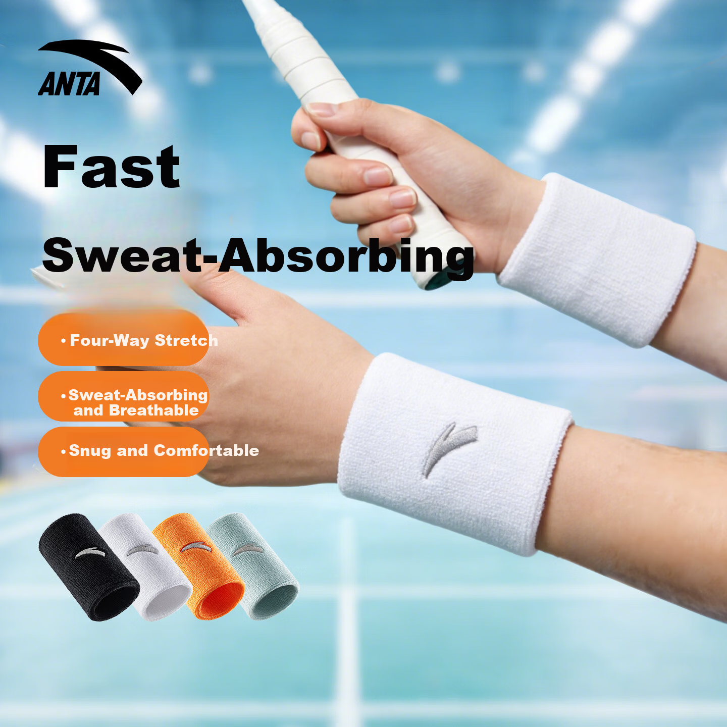 ANTA Wrist Support Sports Badminton Tennis Anti-Sprain Tendon Joint Protective Professional Wrist Brace