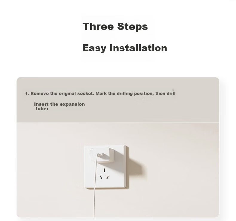DELIXI Track Socket Master Control Glass Model, Movable Sliding Rail Socket Surface-Mounted, Five-Hole Adapter, Black 13