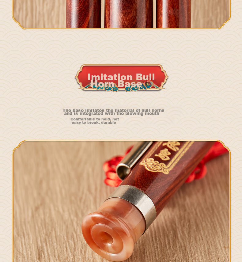 Xiangsiniao Hulusi Instrument, Three-Tone C Key, White Copper And Rosewood Plum Blossom Buckle Hulusi, Beginner's Model XS2039 17