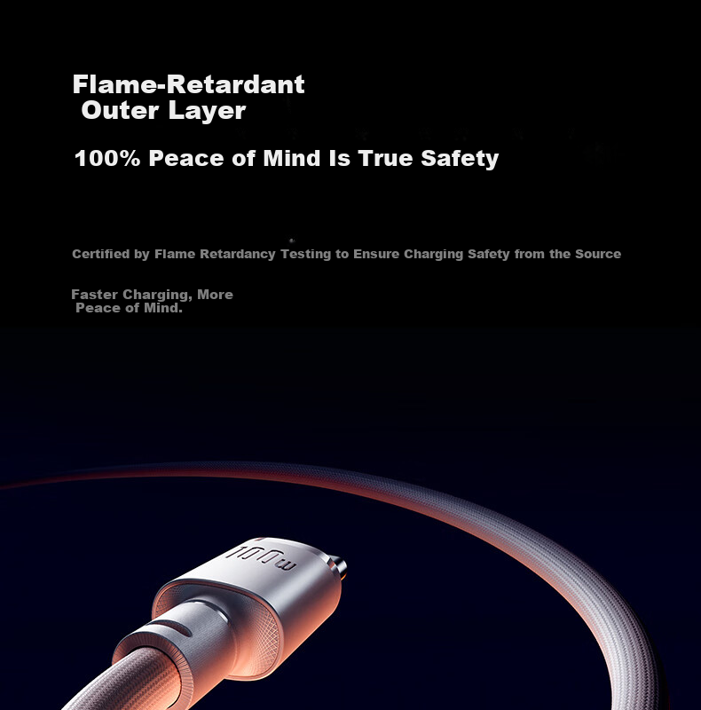 Baseus Type-C Data Cable 6A Super Fast Charging 100W/88W for Huawei Honor Xiaomi Apple 15/16 Pura80/Mate70 Moonlight White 2m 18