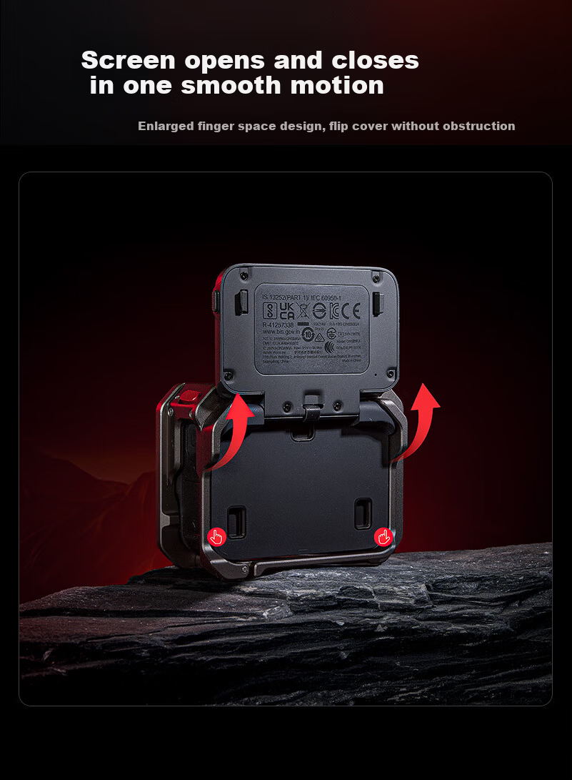 Llano Insta360 Ace Pro 2 Cage Protective Frame Full Coverage Shockproof Quick Release Vlog Photography Expansion Accessory for DJI Vertical and Horizontal Shooting 6