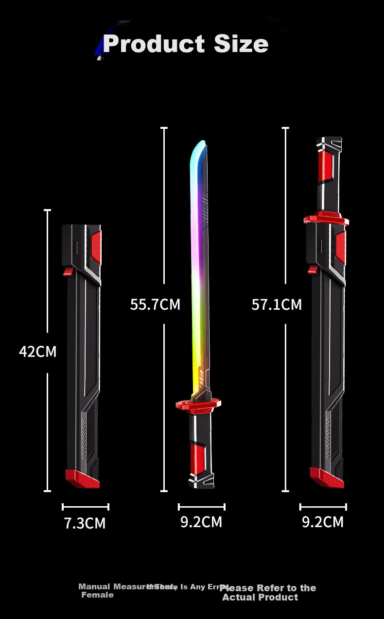 Osage Kids Toy Interstellar Spark Light Saber Black Tech Laser Sword for Boys Ages 6-10 Children's Day Gift 12