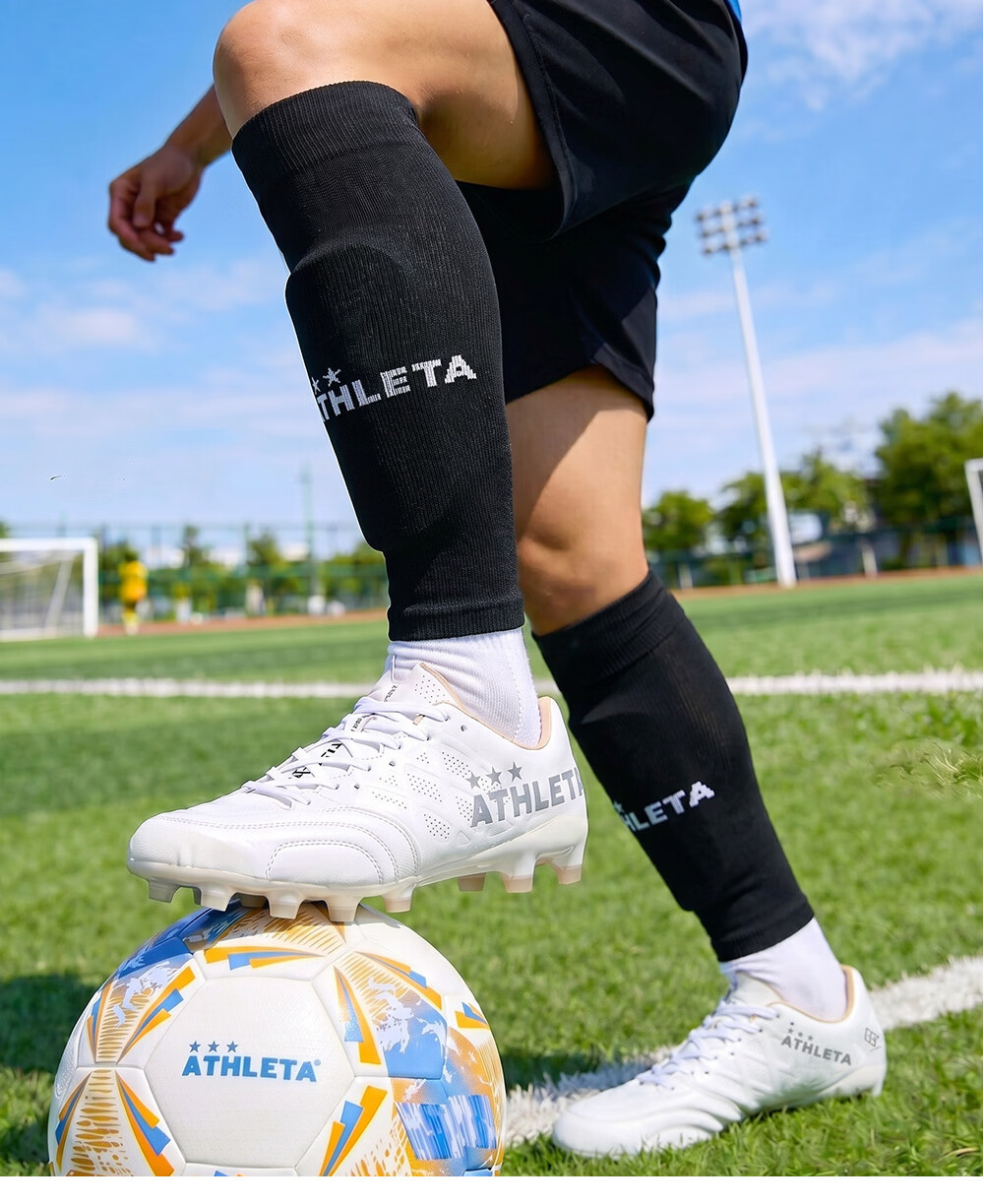 ATHLETA Soccer Shin Guard Sleeve Unisex Summer Over-the-Knee Sun Protection Compression Anti-Slip Quick-Dry Calf Sleeve 11