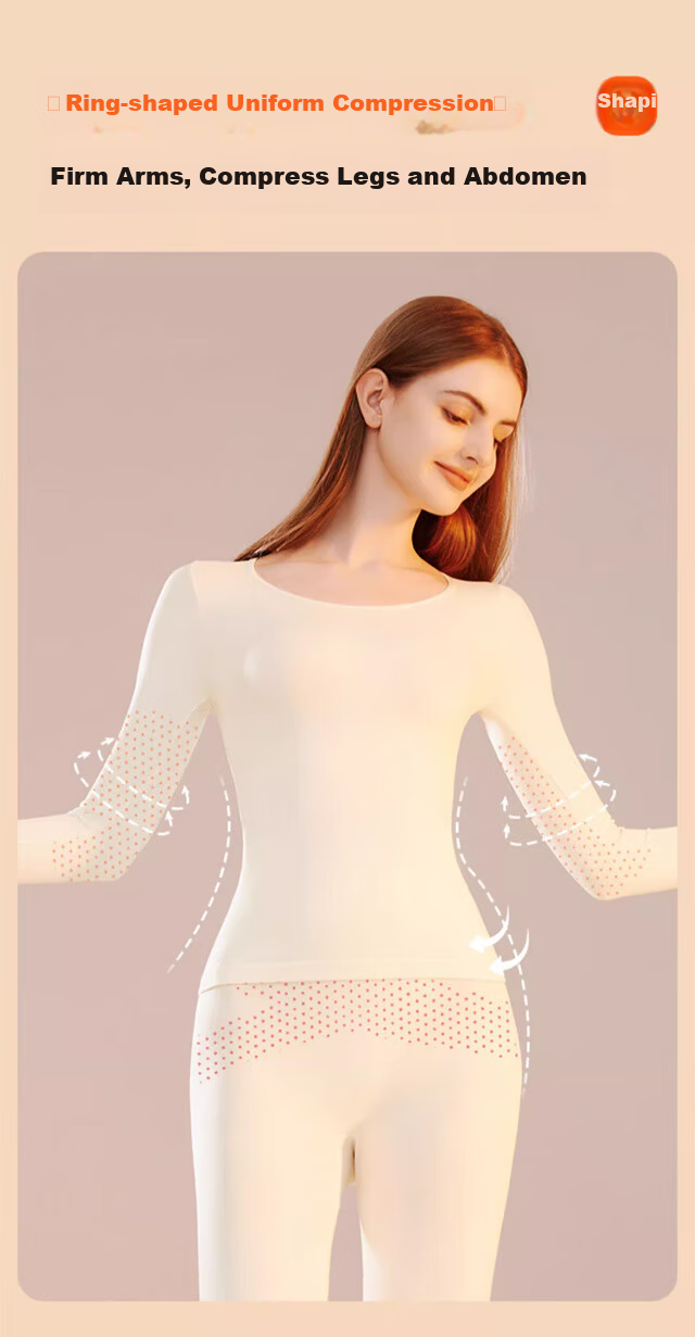 XUEXIMAN Women's Thermal Underwear 2025 New Autumn Winter Slimming Body Shaping Warm Set Slim Fit Top and Bottom 11
