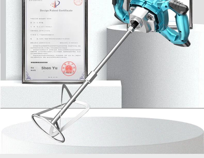 Milade High-Power Electric Mixer for Putty Powder, Cement Mortar, Paint, and Dough Mixing 1