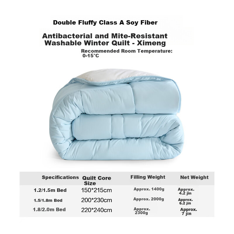 LOVO Luolai Class A Soybean Quilt 60% Soy Winter Quilt Washable Thickened Warm 200*230cm