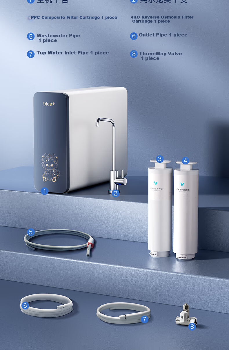 VIOMI Xiaojinglong 3Max 1000G Under-Sink Water Purifier 6-Year Long-Lasting RO Membrane Reverse Osmosis Household High Flow Zero Wastewater Scale Prevention Baby Direct Drinking Water Filter VR1032 16